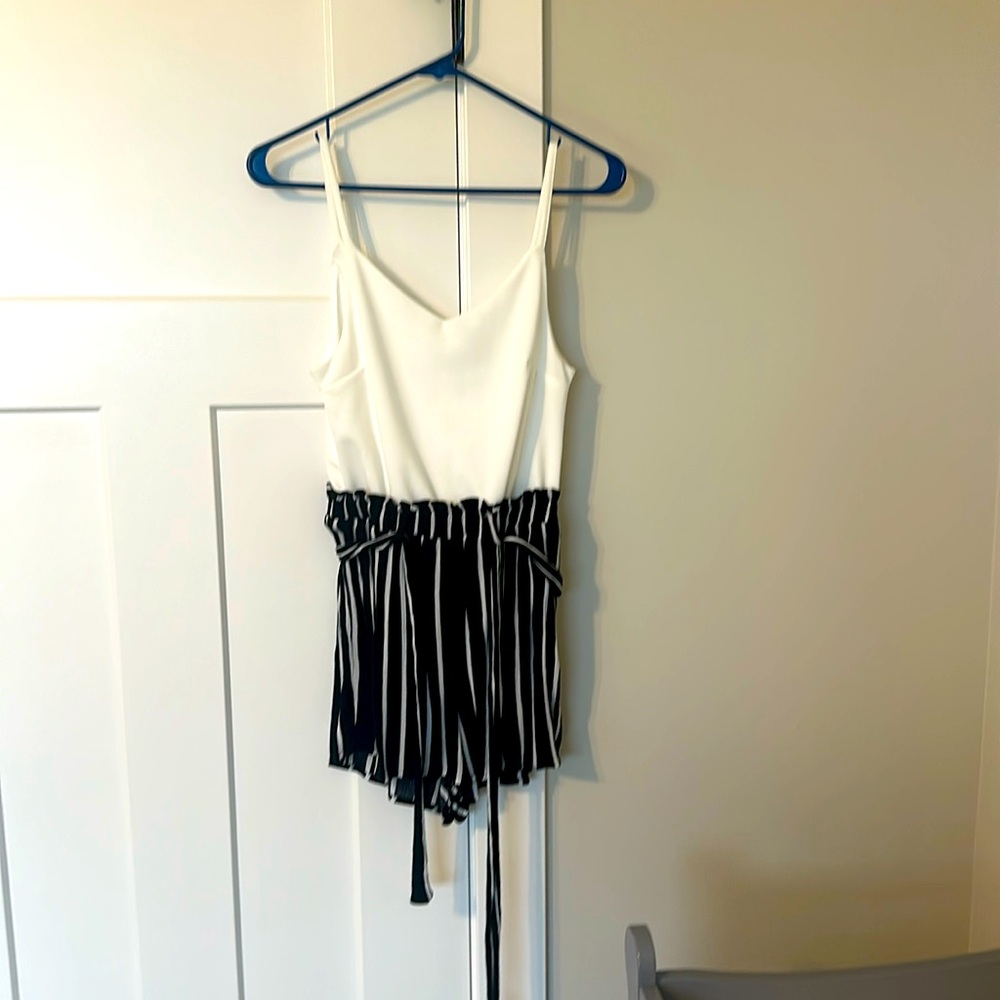 Small Blue Rain Romper